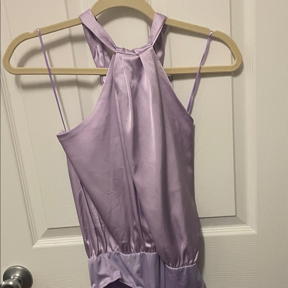 Silky Halter Bbodysuit